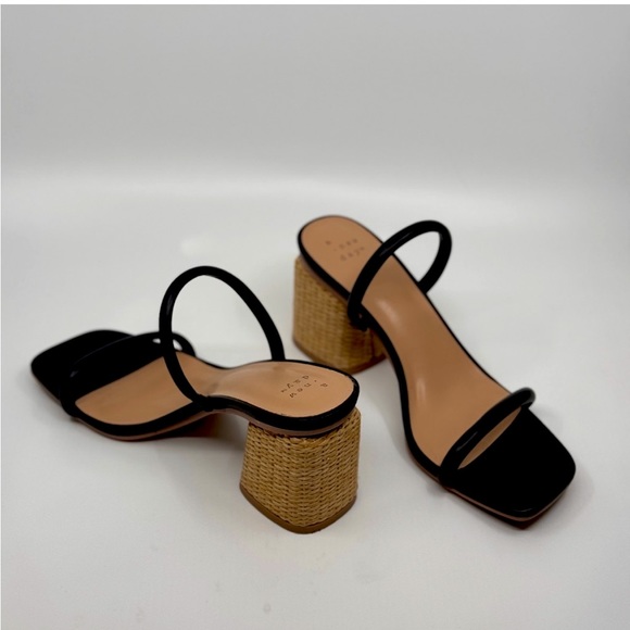 a new day Shoes - Beautiful Square Toe Rattan Heel, size 8